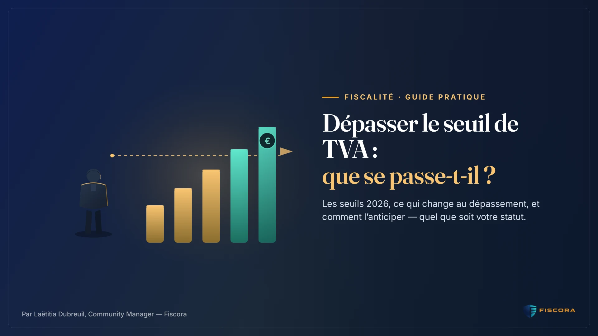 Illustration d’un seuil de TVA franchi, avec les montants 2026 par type d’activité