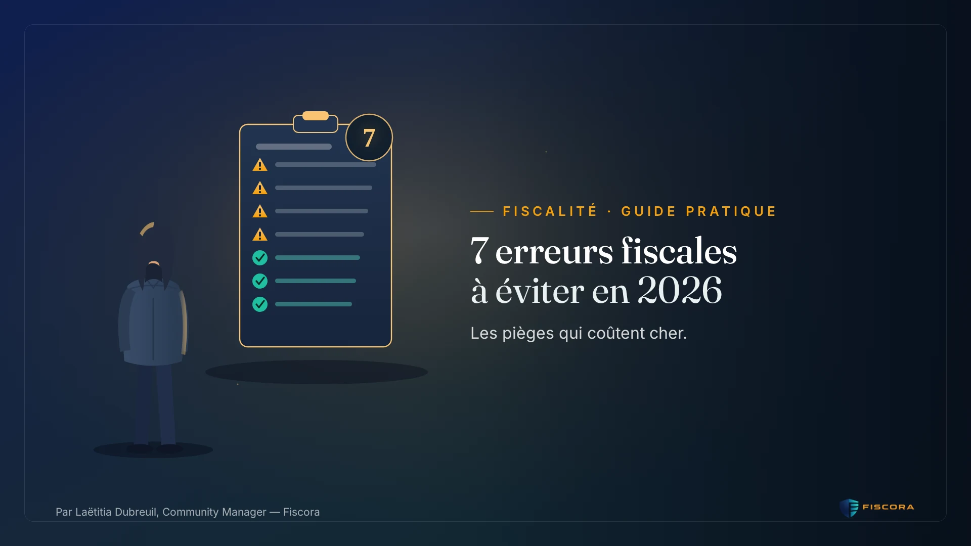 Entrepreneur vérifiant ses documents fiscaux et sa comptabilité sur son bureau pour éviter les erreurs courantes
