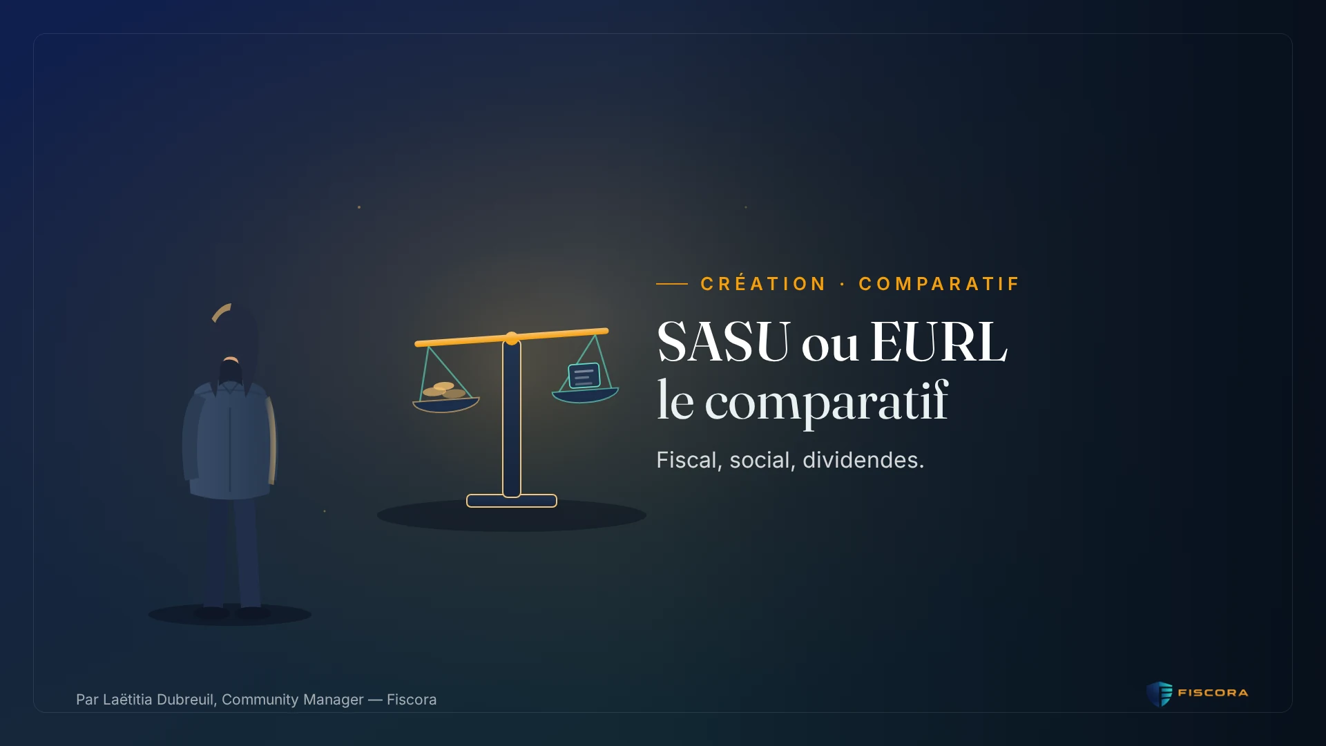 Deux chemins de création d'entreprise, SASU et EURL, comparés côte à côte