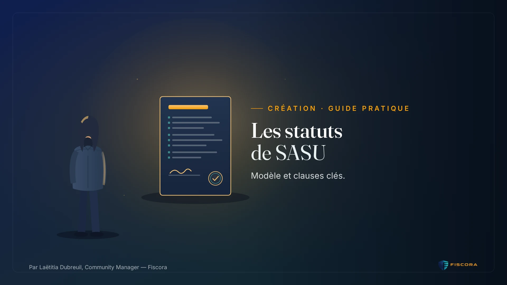 Document de statuts de SASU posé sur un bureau, prêt à être signé par l'associé unique